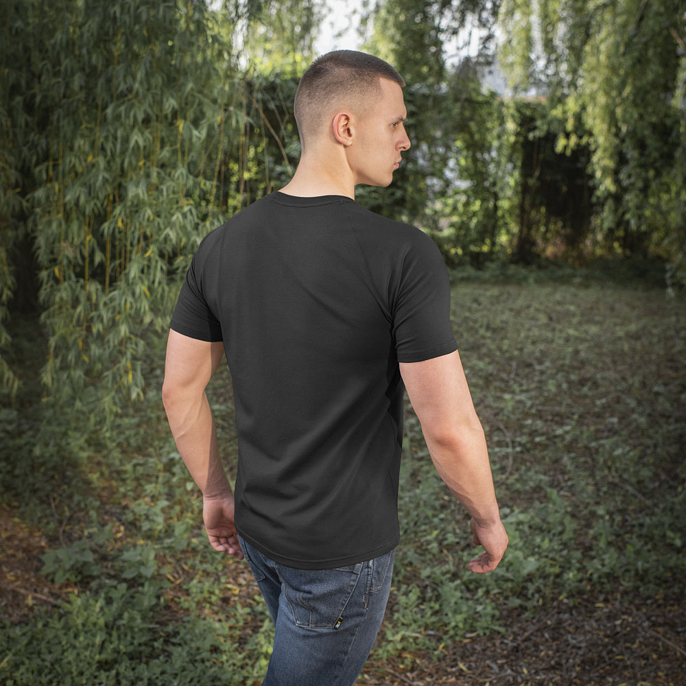 Tricou Raglan M-Tac 93/7 - Negru, Confort Zilnic Superior