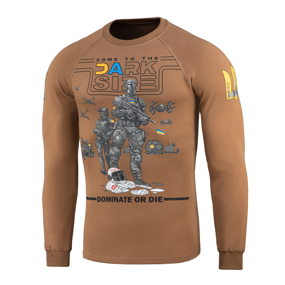 Tricou Raglan UA Side M-Tac - Coyote Brown cu Imprimeu Unic