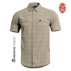 Tricou Ripple Sunproof Shirt Khaki Pentagon Tactical - Performanță și Ventilație Optimă în orice Mediu