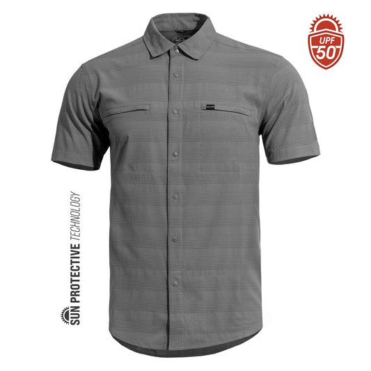 Tricou Ripple Sunproof Shirt Wolf-Grey Pentagon Tactical - Performanță și Ventilație Optimă în orice Mediu