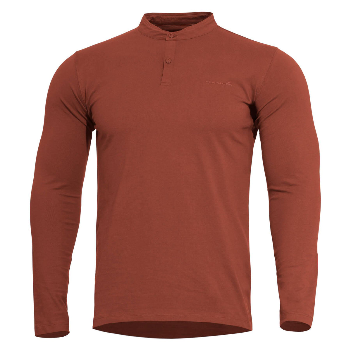 Tricou Romeo 2.0 Henley Shirt Maroon Red Pentagon Tactical - Performanță și Ventilație Optimă în orice Mediu