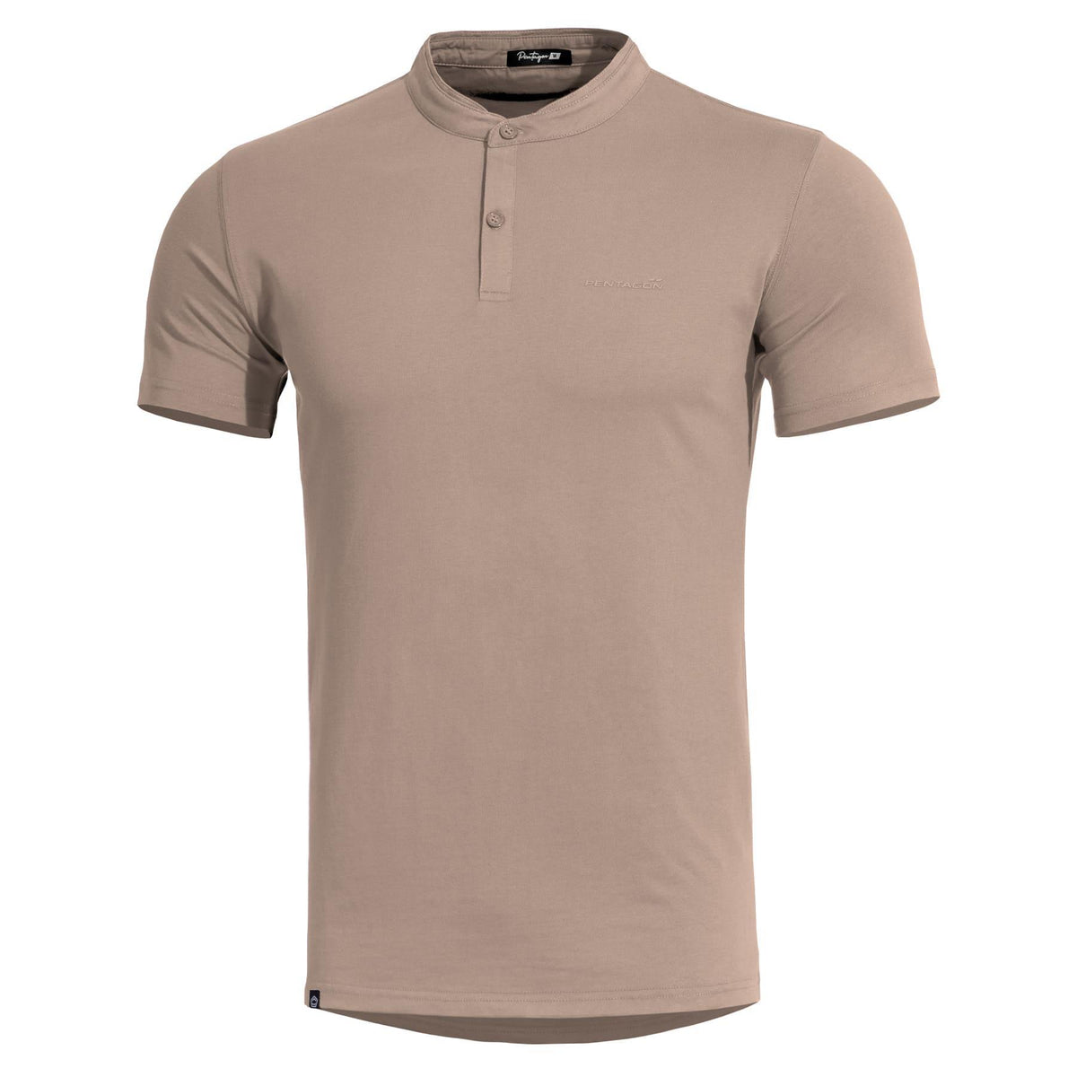 Tricou Romeo 2.0 Henley T-Shirt Khaki Pentagon Tactical - Performanță și Ventilație Optimă în orice Mediu