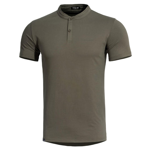 Tricou Romeo 2.0 Henley T-Shirt RAL7013 Pentagon Tactical - Performanță și Ventilație Optimă în orice Mediu