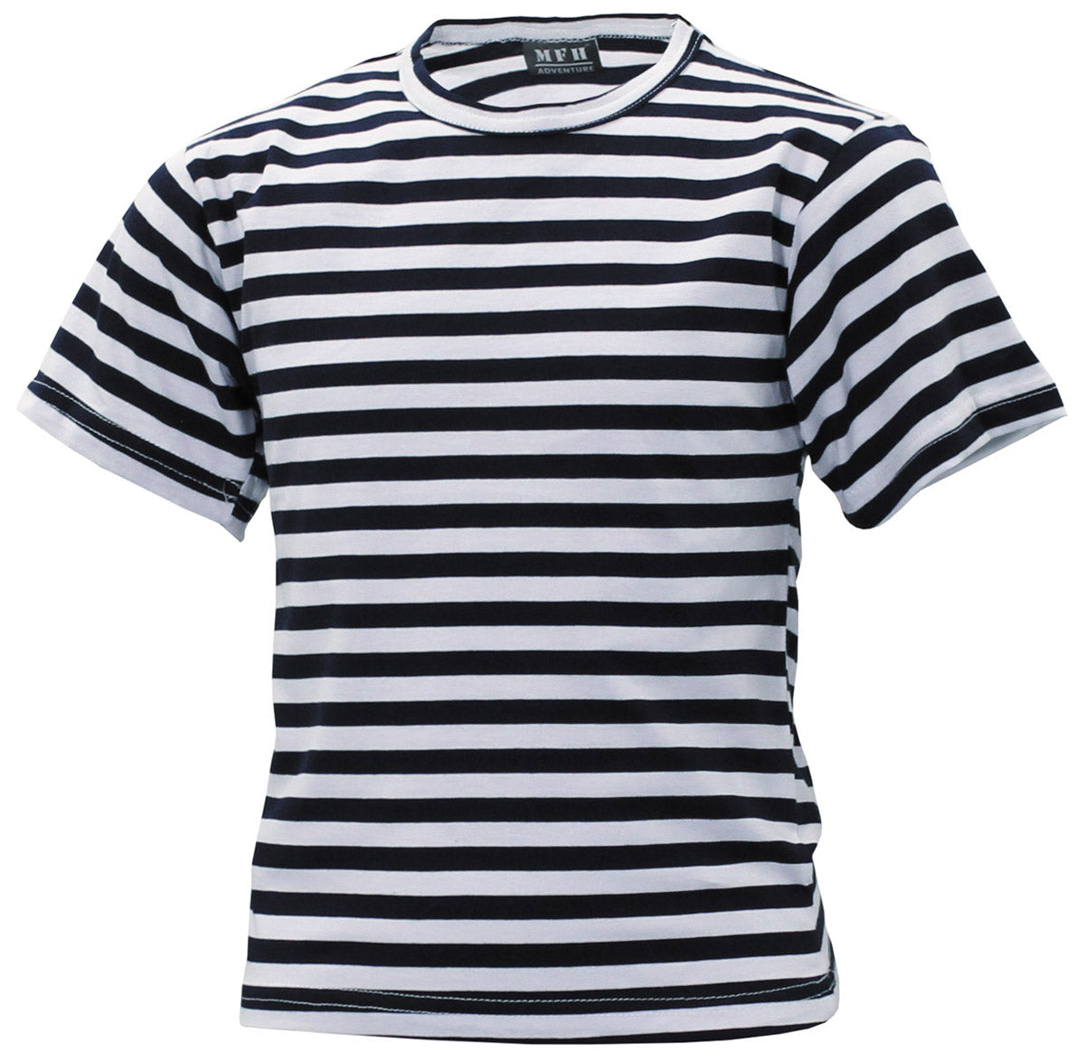 Tricou Russ. Marine Alb-Bleu Copii MFH - 100% Bumbac, 160g/m²
