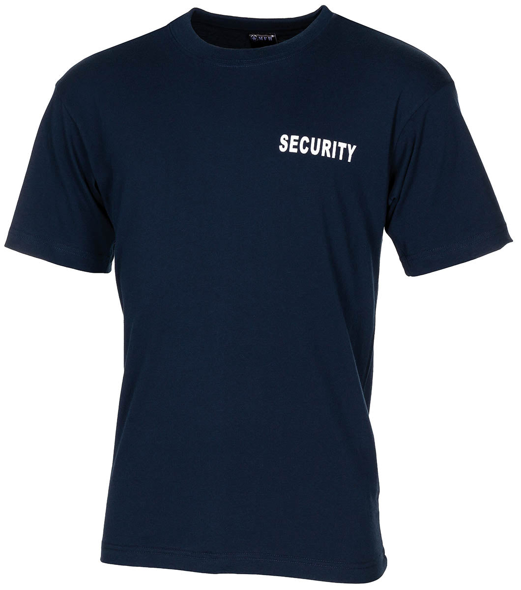Tricou "Security" Imprimat Albastru MFH - 100% Bumbac, 160 g/m²