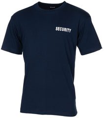 Tricou "Security" Imprimat Albastru MFH - 100% Bumbac, 160 g/m²