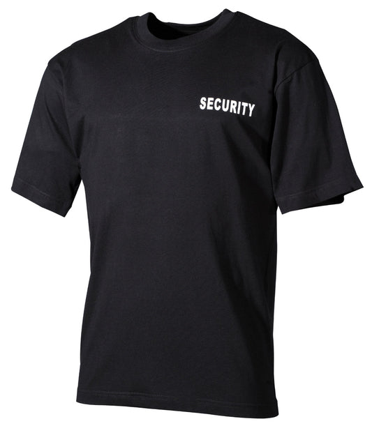 Tricou Security Negru MFH - 100% Bumbac, 160g/m²