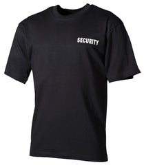 Tricou Security Negru MFH - 100% Bumbac, 160g/m²