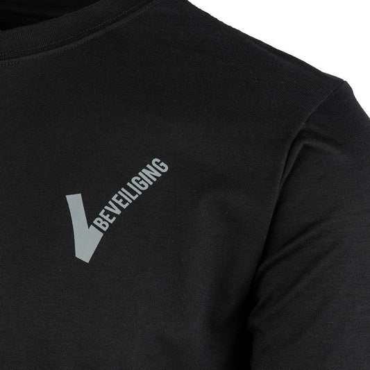 Tricou Security V-logo Negru - Identitate Profesională, Confort Superior