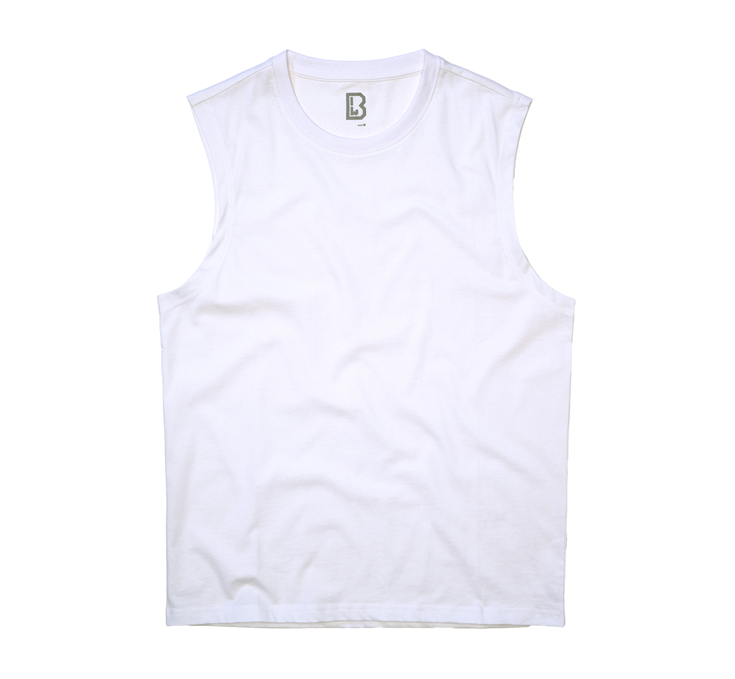 Tricou sleeveless Alb Brandit - Confort Tactil Superior