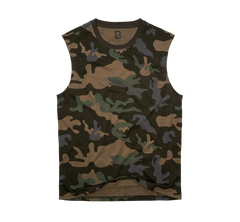 Tricou sleeveless Dark Camo Brandit - Libertate de Mișcare