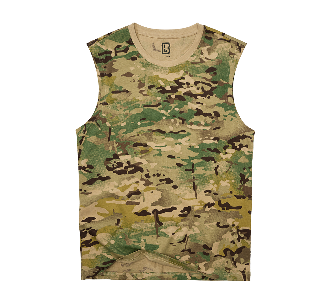 Tricou sleeveless Tactical Camo Brandit - Libertate de Mișcare