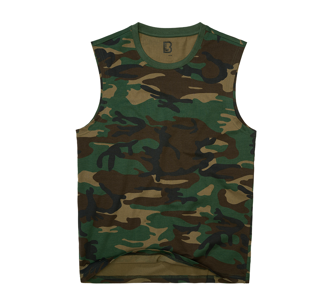 Tricou sleeveless Woodland Brandit - Libertate de Mișcare