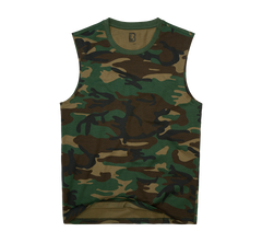 Tricou sleeveless Woodland Brandit - Libertate de Mișcare