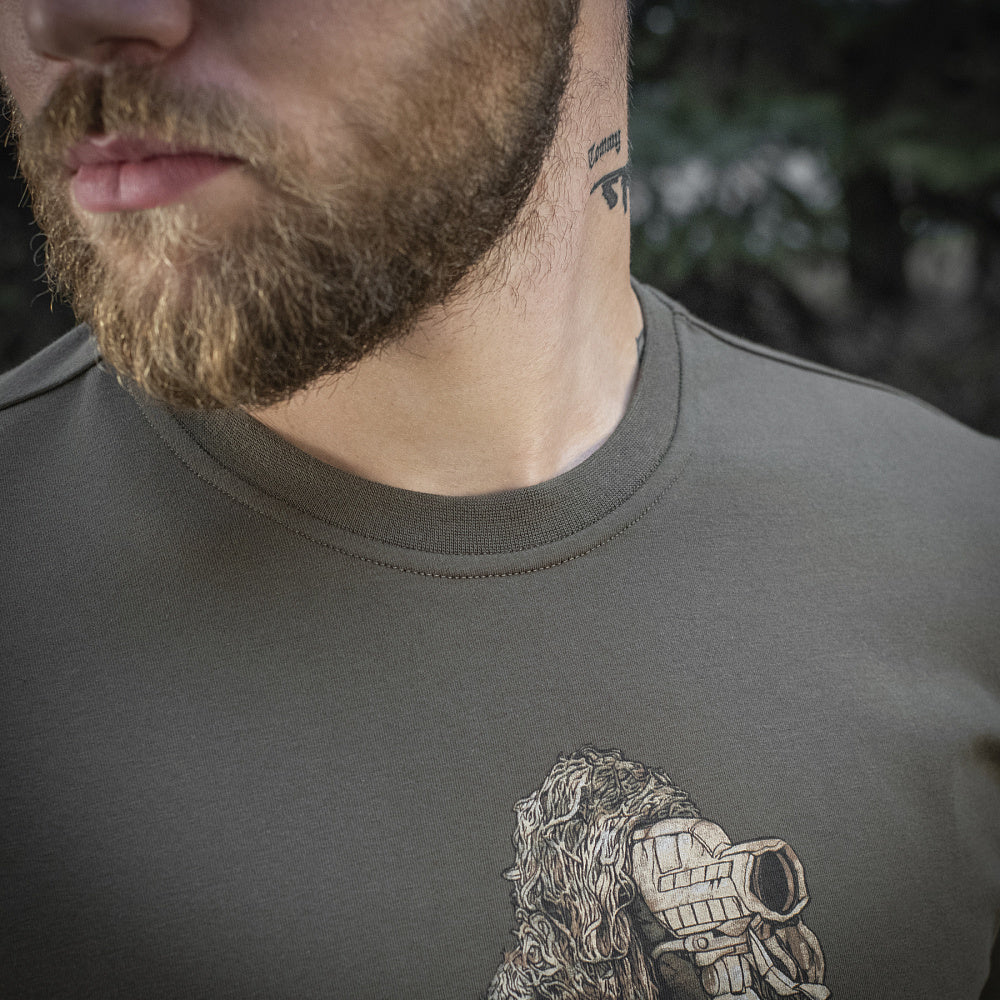 Tricou Sniper M-Tac - Olive, Bumbac Elastic, 'Death From Afar'