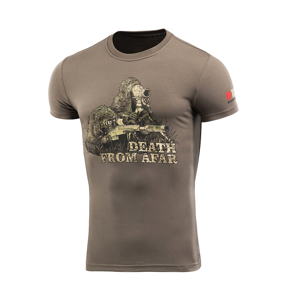 Tricou Sniper M-Tac - Olive, Bumbac Elastic, 'Death From Afar'