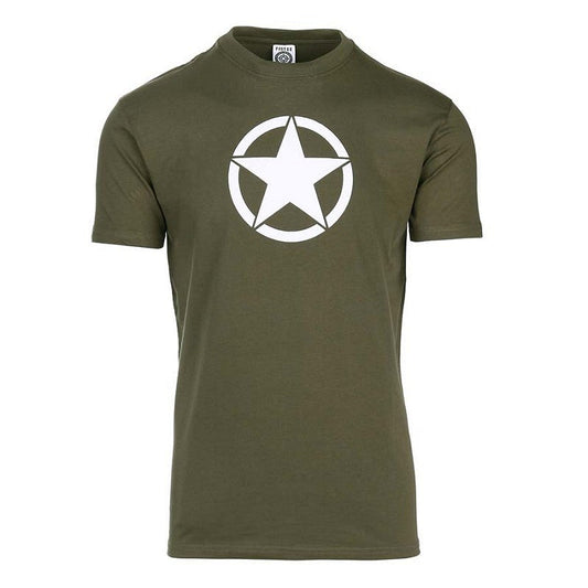 Tricou "Steaua Albă" Verde Military-Shop - Performanță și Confort