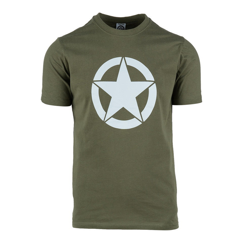 Tricou "Steaua Albă" Verde Military-Shop - Performanță și Confort