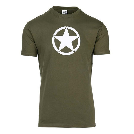 Tricou "Steaua Albă" Verde Military-Shop - Performanță și Confort
