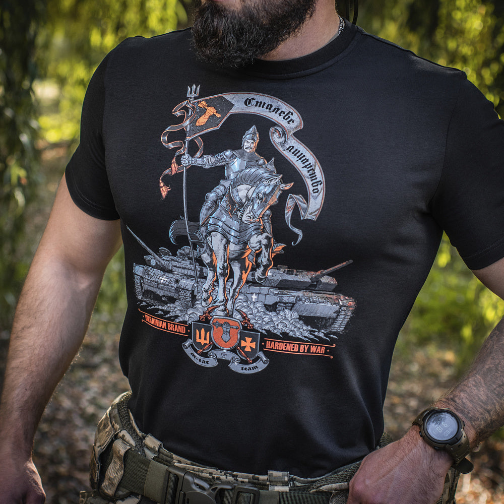 Tricou Steel Knight M-Tac - Cavalerul de Oțel (Negru)
