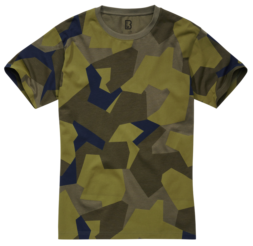 Tricou Swedish Camo/Olive/Blue Brandit - Confort Superior Tactic