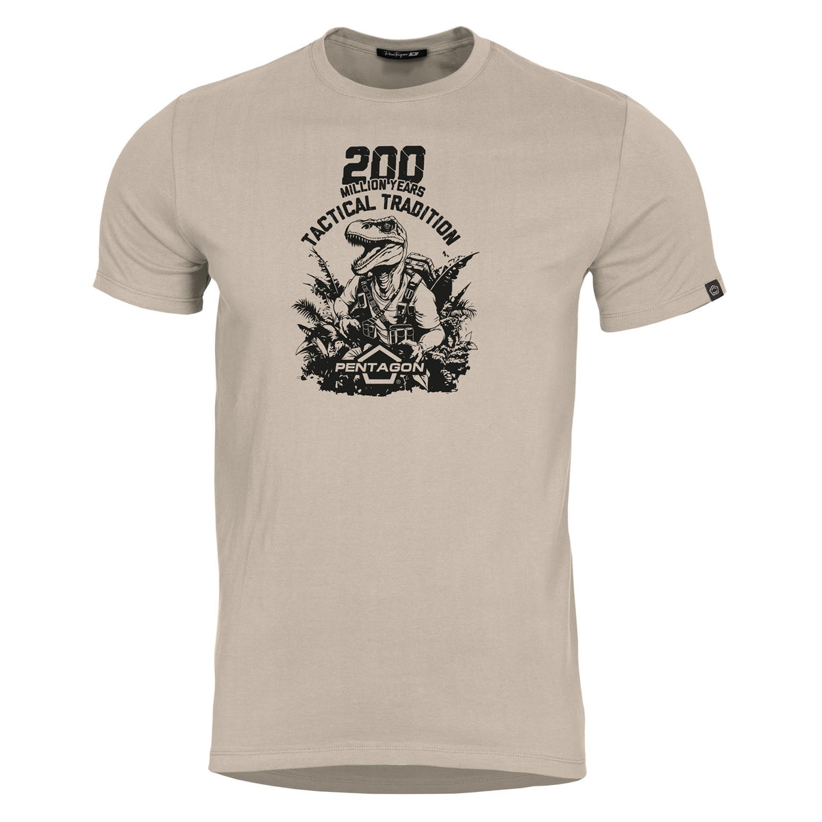 Tricou T-Rex T-Shirt Khaki Pentagon Tactical - Performanță și Ventilație Optimă în orice Mediu