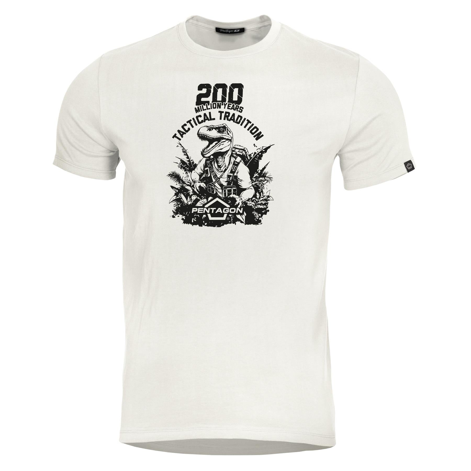 Tricou T-Rex T-Shirt White Pentagon Tactical - Performanță și Ventilație Optimă în orice Mediu