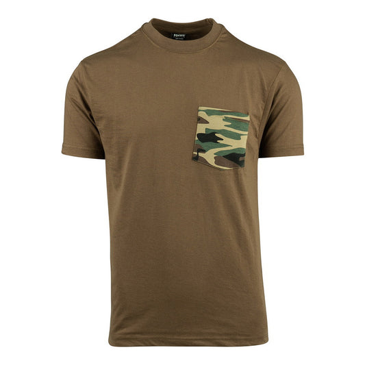 Tricou T-shirt camo pocket Coyote Fostex Garments - Fiabilitate Tactică Zilnică