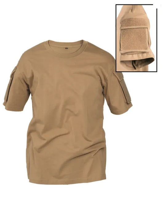 Tricou Tactic Coyote – Funcționalitate Tactică, Confort 100% Bumbac