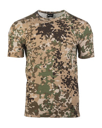 Tricou Tactic Mil-Tec Tropical cu Steag Germania – 200 g/m², Aridfleck