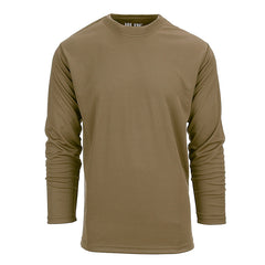 Tricou Tactic Quick Dry Maneca Lunga Coyote - Performanta Uscata si Libertate