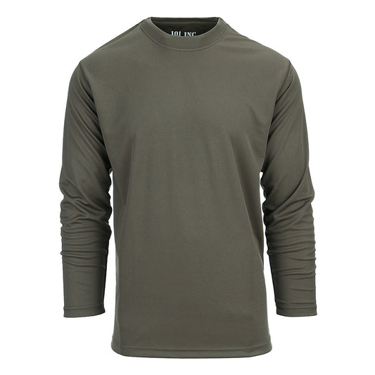 Tricou Tactic Quick Dry Mânecă Lungă Verde - Confort Uscat și Libertate de Mișcare
