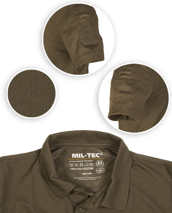 Tricou Tactical Polo Quickdry Coyote