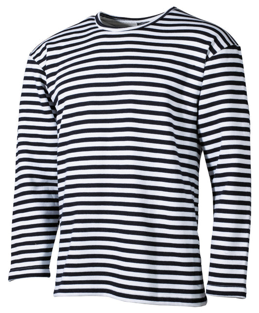 Tricou Telnjașka Marina Rusă Alb-Bleu MFH - 100% Bumbac, Interior Flaușat