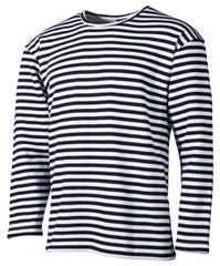 Tricou Telnjașka Marina Rusă Alb-Bleu MFH - 100% Bumbac, Interior Flaușat