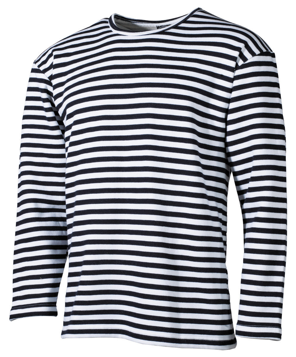 Tricou Telnjașka Marina Rusă Alb-Bleu MFH - 100% Bumbac, Interior Flaușat