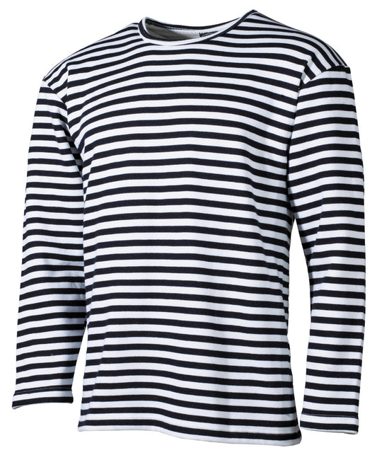 Tricou Telnjașka Marina Rusă Alb-Bleu MFH - 100% Bumbac, Interior Flaușat