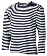 Tricou Telnjașka Marina Rusă Alb-Bleu MFH - 100% Bumbac, Interior Flaușat