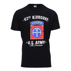Tricou U.S. Army 82nd Airborne Negru - Spirit de Acțiune și Rezistență