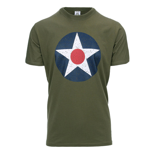 Tricou U.S. Army Air Corps Verde Fostex® - Confort Autentic Militar