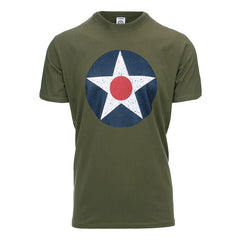 Tricou U.S. Army Air Corps Verde Fostex® - Confort Autentic Militar