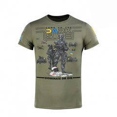 Tricou UA Side M-Tac - Light Olive, Bumbac Elastic