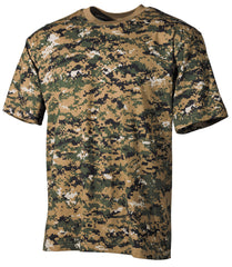 Tricou US Army Digital Woodland MFH - 100% Bumbac, 170g/m²
