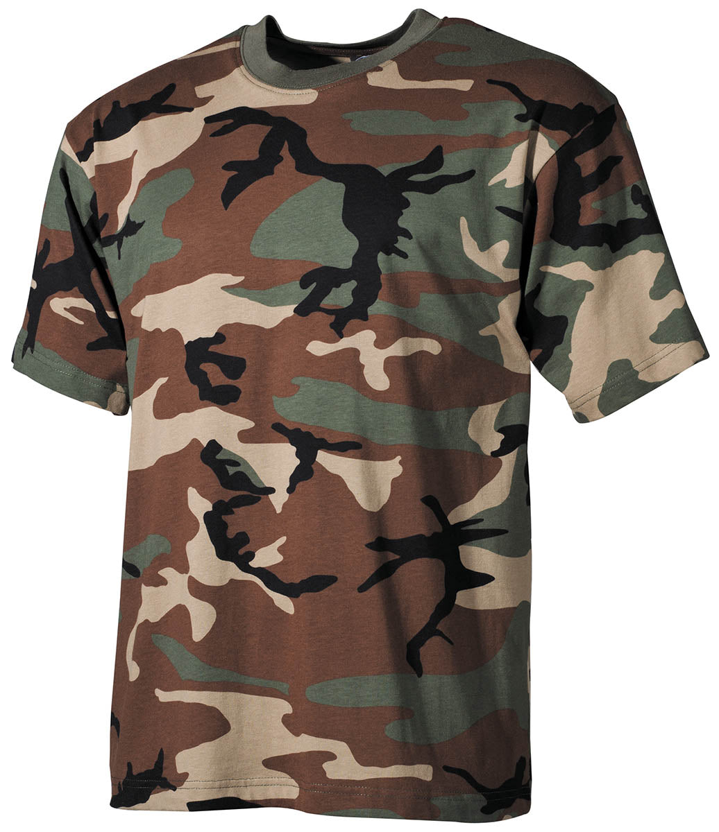 Tricou US Army Woodland MFH - 100% Bumbac, 170g/m²