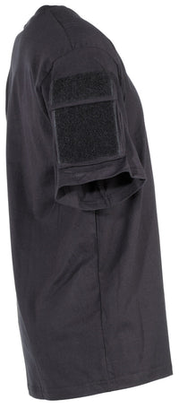 Tricou US cu Buzunare Mâneci Negru MFH - 100% Bumbac, 170g/m²