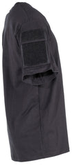 Tricou US cu Buzunare Mâneci Negru MFH - 100% Bumbac, 170g/m²