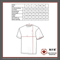 Tricou US cu Buzunare Mâneci Negru MFH - 100% Bumbac, 170g/m²