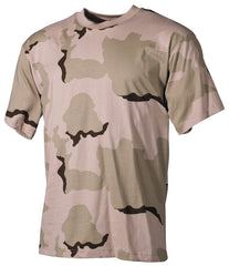 Tricou US Desert 3 Culori MFH - 100% Bumbac, 170g/m²