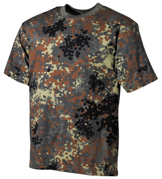 Tricou US Flecktarn BW Camo MFH - Bumbac 100%, 170g/m²