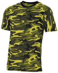 Tricou US Streetstyle Camo Galben MFH - 100% Bumbac, 140-145 g/m²